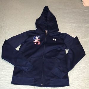 Under Armour USA zip-up hoodie